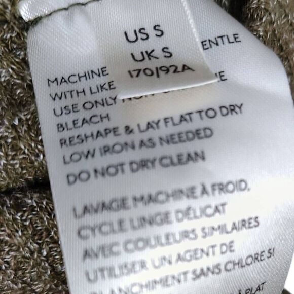 Free People We The Free Blossom Thermal Combo Top – Olive, Mixed Print Sleeves, - Picture 11 of 11